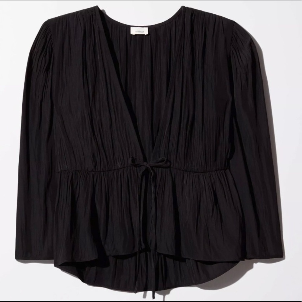 Aritzia Wilfred Shanina Blouse Black Small